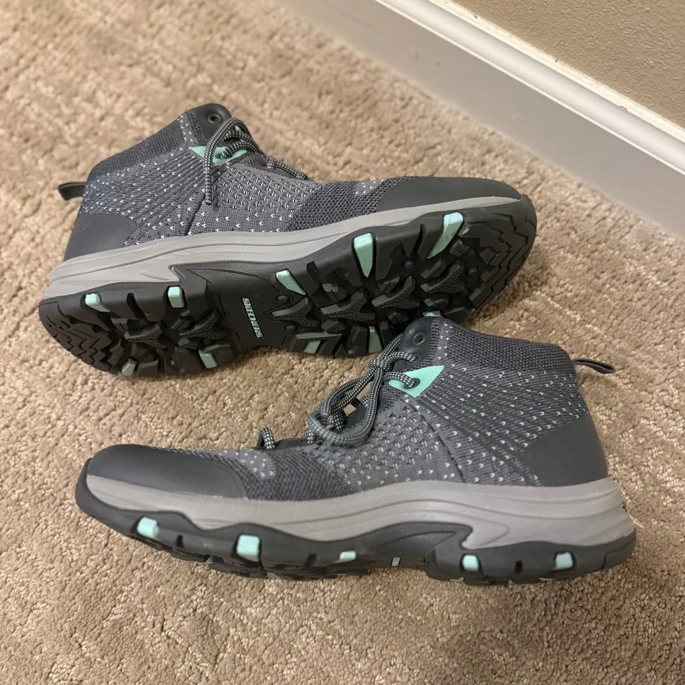 Skechers 158351 Trego Vegan Waterproof Hiking Boots Women’s US 9 Grey
